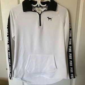 Victoria Secret PINK Pull Over Zip Up Sweater!